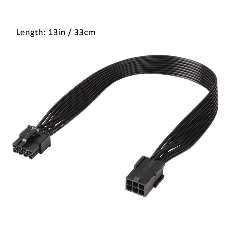 J&D PCIe 6 to 8 Pin Power Adapter (2 Pack), 12 inch PCI Express Adapter Cable - Image 5
